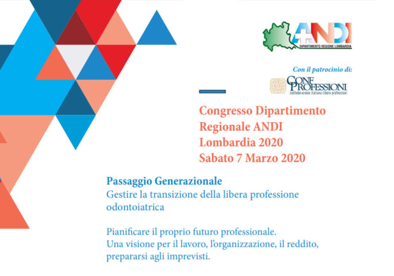 Congresso Dipartimento Regionale ANDI Lombardia 2020 - Sabato 7 Marzo 2020